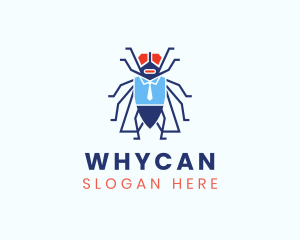 Business Fly Bug  logo design