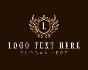 Luxury - Premium Crown Wings logo design