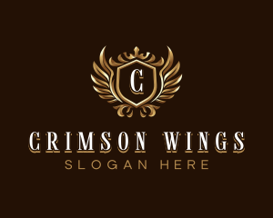 Premium Crown Wings logo design