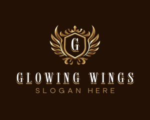 Premium Crown Wings logo design