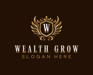 Premium Crown Wings logo design