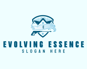 Pressure Washer Housekeeping logo design