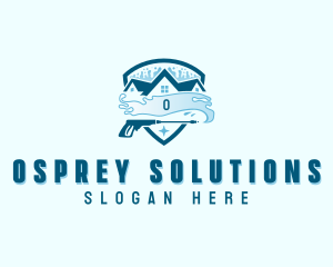 Pressure Washer Housekeeping logo design