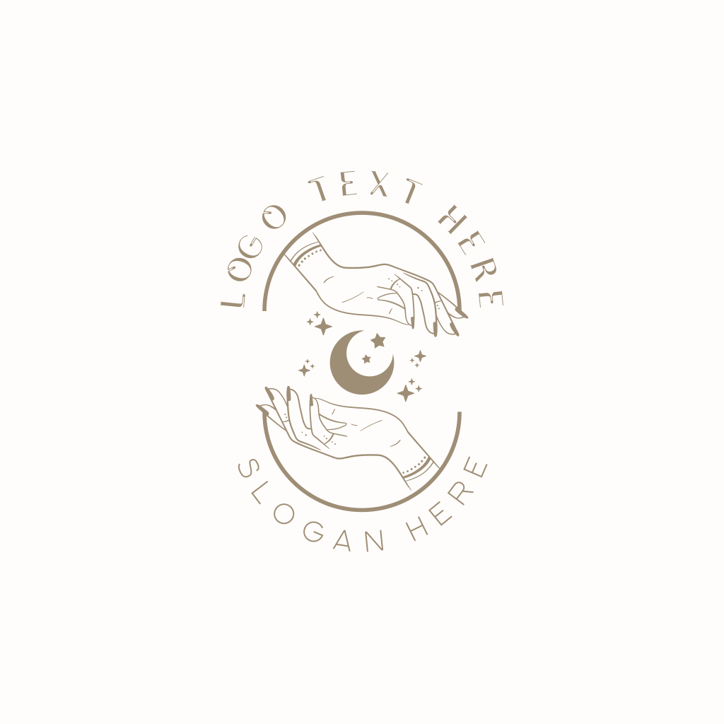 Mystical Moon Hand Logo | BrandCrowd Logo Maker