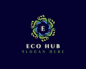 Eco Leaf Fashion logo design