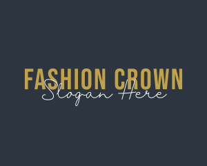 Retro Fashion Business logo design