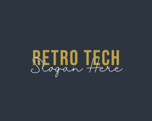 Retro Fashion Business logo design