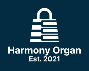 Organ - Piano Music Bag logo design