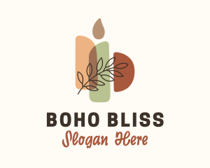 Boho Candle Ceremony  logo design