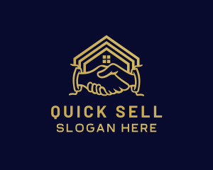 Sell - House Handshake Residential logo design