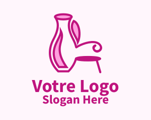Pink Vase Chair Logo