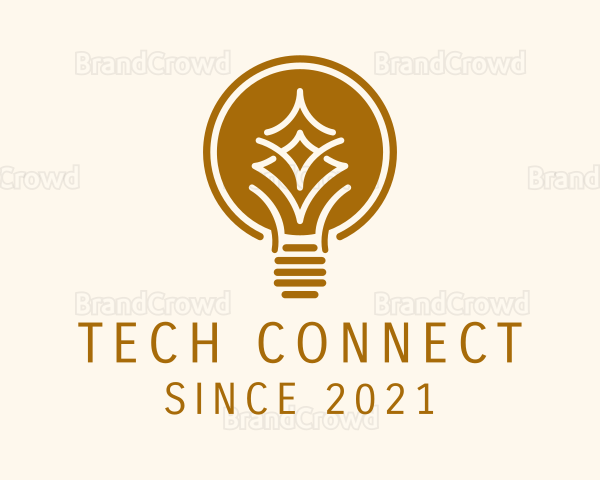 Retro Incandescent Bulb Logo
