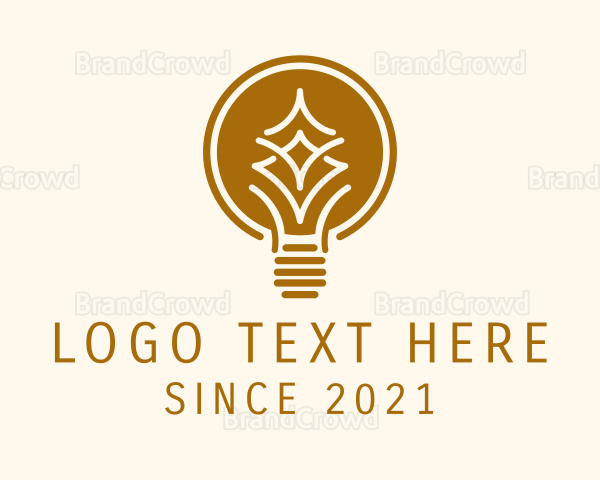 Retro Incandescent Bulb Logo