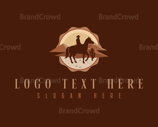 Western Desert Cowboy Logo