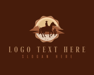 Western Desert Cowboy Logo