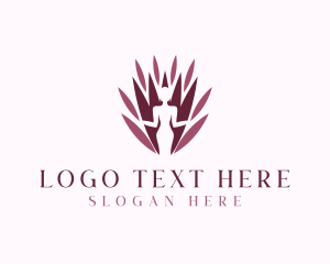 Woman - Natural Flower Woman logo design