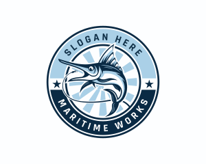 Fisherman Hook Seafood logo design