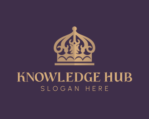 Queen - Elegant Noble Crown logo design