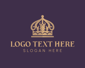 Leader - Elegant Noble Crown logo design