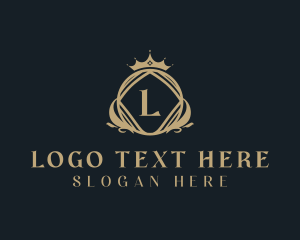 Luxury - Golden Royal Crown logo design
