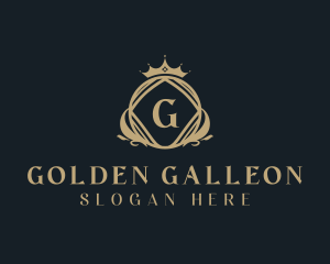 Golden Royal Crown logo design