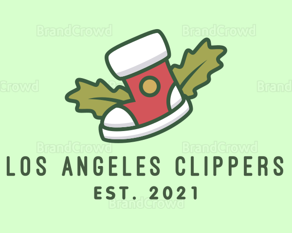 Holiday Christmas Sock Logo