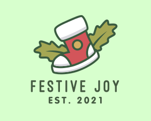 Christmas - Holiday Christmas Sock logo design