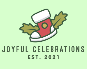 Festivity - Holiday Christmas Sock logo design