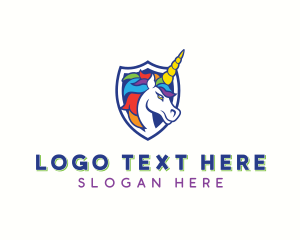 Lesbian - Unicorn LGBT Gamer logo design