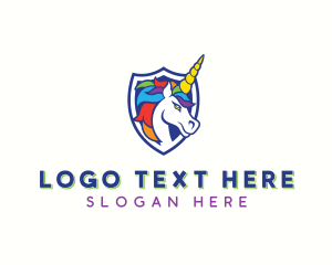 Mythical - Unicorn LGBT Gamer logo design