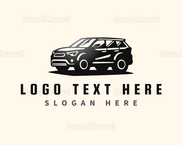 SUV Vehicle Transportation Logo