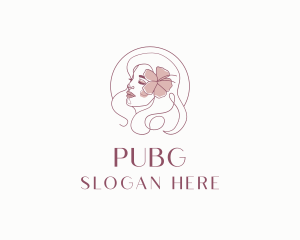 Plastic Surgery - Beautiful Hibiscus Woman logo design