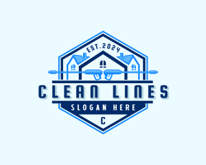 Pressure Cleaning Disinfect logo design