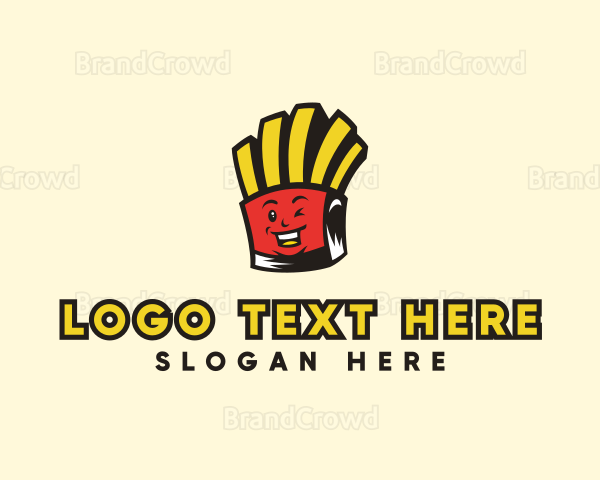 Smiling French Fries Logo