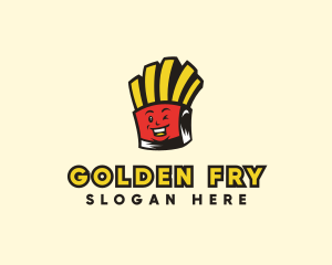 Smiling French Fries logo design