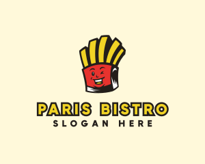 Smiling French Fries logo design