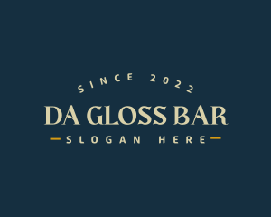 Classic Hipster Bar logo design