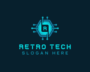 Hexagon Cyber Tech AI logo design