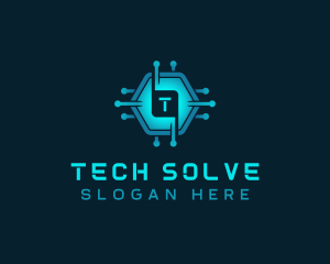 Hexagon Cyber Tech AI logo design