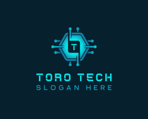 Hexagon Cyber Tech AI logo design