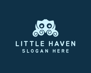 Little - Cute Little Octupus logo design