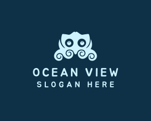 Cute Little Octupus logo design