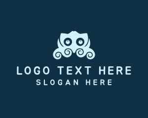 Little - Cute Little Octupus logo design