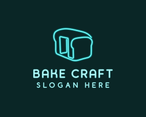 Neon Bread Bakery logo design