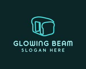 Neon Bread Bakery logo design