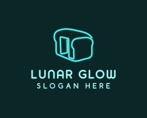 Neon Bread Bakery logo design