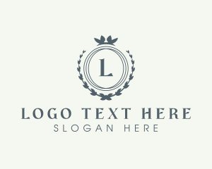 Firm - Elegant Wreath Boutique logo design