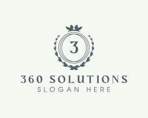 Elegant Wreath Boutique logo design