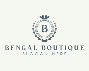 Elegant Wreath Boutique logo design