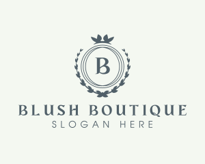 Elegant Wreath Boutique logo design